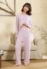 Vulcanodon Pajama Loose and Soft to the Purple and White Size XL Women's Set, Fit, Thin, Comfortable, Moisture-Wicking, Breathable, Quick-Drying,