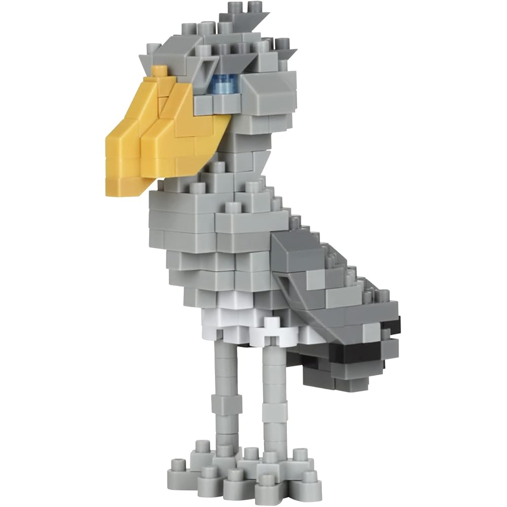 Kawada Nano Block Shoebill Bird Model Kit NBC_345 Building Toy for Ages 12 and Up