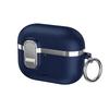 Galvanisiertes Leder-Kopfhörerhülle für AirPods 4. Generation Pro 3 2 Bluetooth-Headset-Abdeckung mit Telefonständer Schlüsselanhänger für AirPods Pro 3 2 Kopfhörer-Ladebox