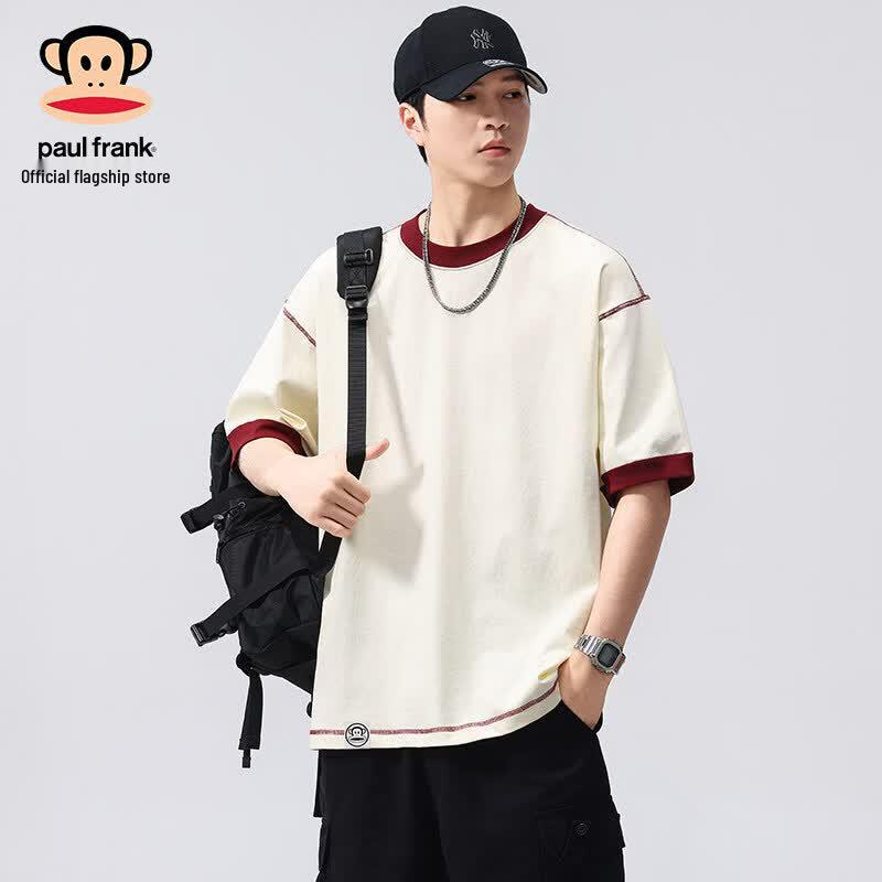 Paul Frank Men's Colorblock Heavyweight T-Shirt