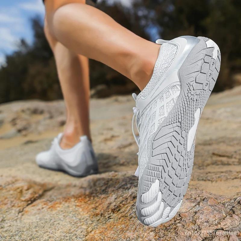 2025 popular fashion five finger river tracing shoes, anti slip breathable swimming shoes, multifunctional yoga shoes