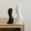 Plastic Imitation Ceramic Vase Wave Shape Curved Wave Vase Durable Flower Vase  Home Decoration