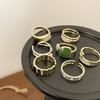 Colorful Geometric Glaze Drip Adjustable Ring – Elegant and Trendy Women's Fashion Accessory