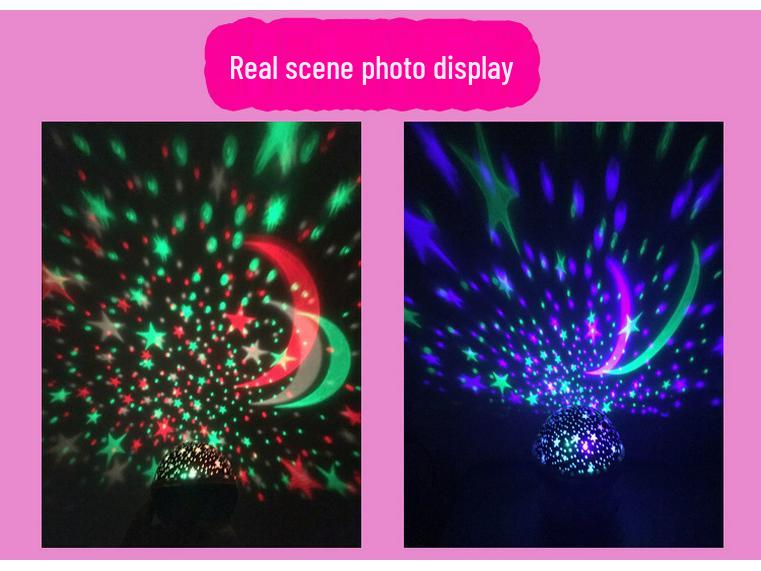 LED Dreamy Rotating Starry Projection Night Light Lamp
