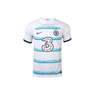 Chelsea Away No. 3 Striped Letter Crew Neck Short Sleeve Soccer Jersey Fan Version Men Tops White DM1834-101