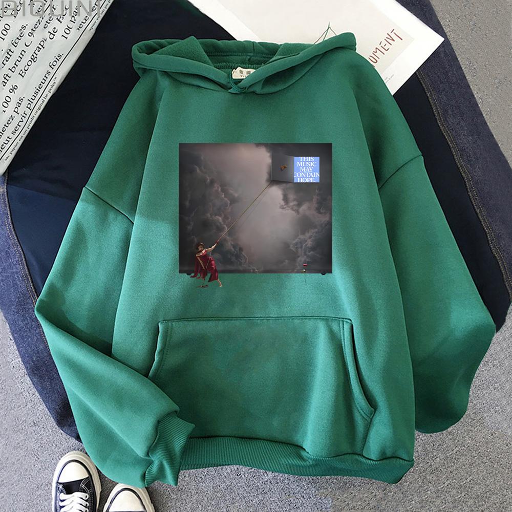 RAYE This Music May Contain Hope Second Album Cover Print Hoodies  Fashion Men Women Clothing Long Sleeve High Street Y2K Hoody