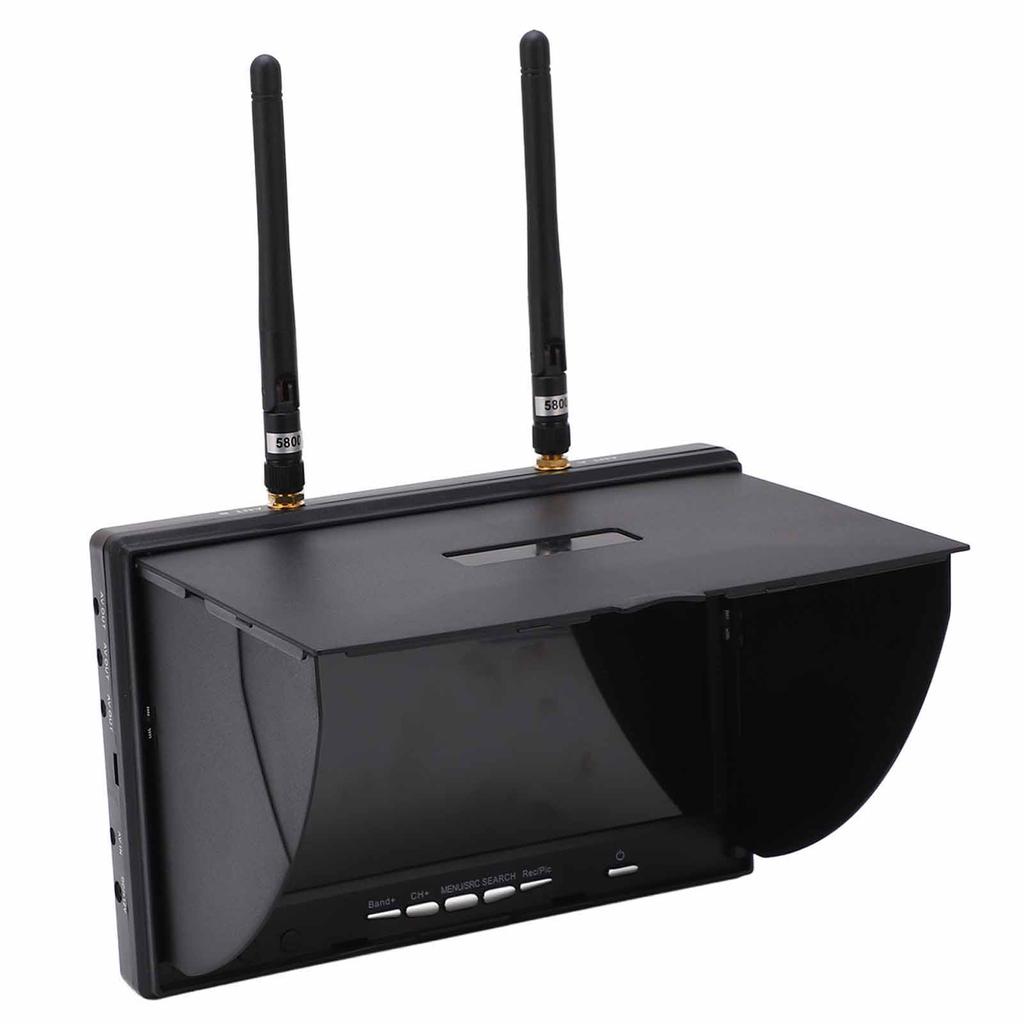 5.8GHz 40Channels 7Inch LCD Screen Receiver Monitor For FPV Drone Quadcopter