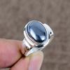 Shungite Genstone Handmade 925 Sterling Silver Jewelry Ring Size 8.5 KKG-505