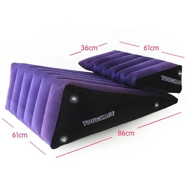 TOUGHAGE Triangle Wedge Cube Sofa Pillow Chair Bed Pad Various Position Sex Furniture For Couple 2 Pcs/Set