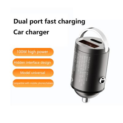 100W Auto-Ladegerät Dual-Port Super Fast Charging Adapter Quick Charge PD QC 3.0 für iPhone Samsung Xiaomi Huawei Auto-Adapter