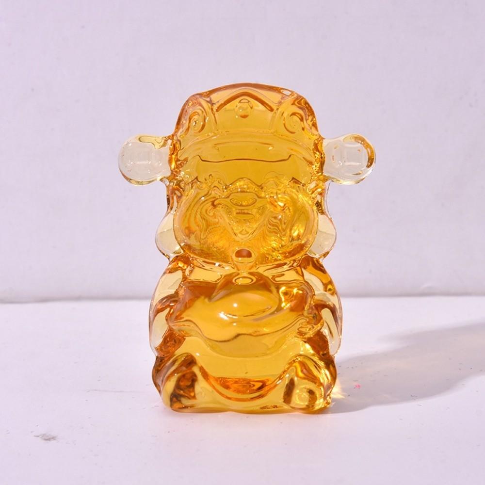 Gifts Good Luck Five Gods of Wealth Statue God of Wealth Decoration Desktop Jewelry Crystal Ornament Five Fu God of Wealth