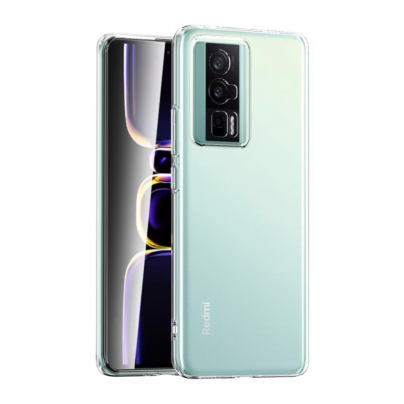 Redmi K60/60Pro Phone Case, Xiaomi Redmi K60/60Pro Shockproof Full Coverage/soft Case, Ultra-Thin Silicone (With Lanyard Hole), Transparent