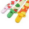 Pacifier Holder Clip Baby 3 Pack Cartoon Print Safe Secure Strap for Crawling Playtime and Walks Outdoor