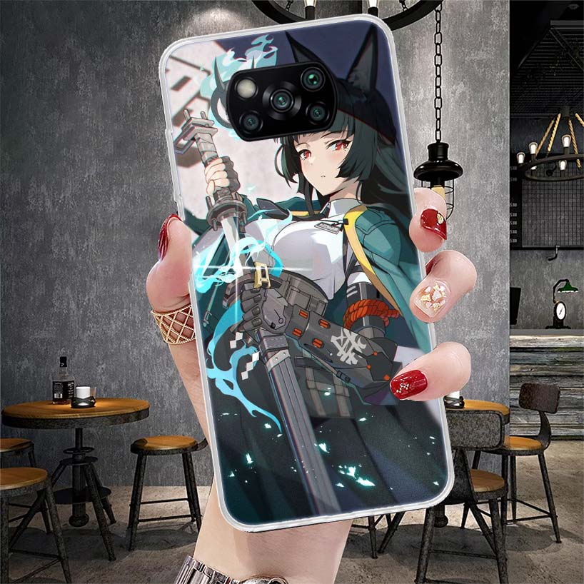 

Хосими Мияби Zenless Zone Zero ZZZ Мягкий чехол для телефона для Xiaomi Redmi 15C 15 13C 13 Poco X5 X6 X7 F7 Ultra M7 12C 12 10 10C 9C 9 Redmi 9