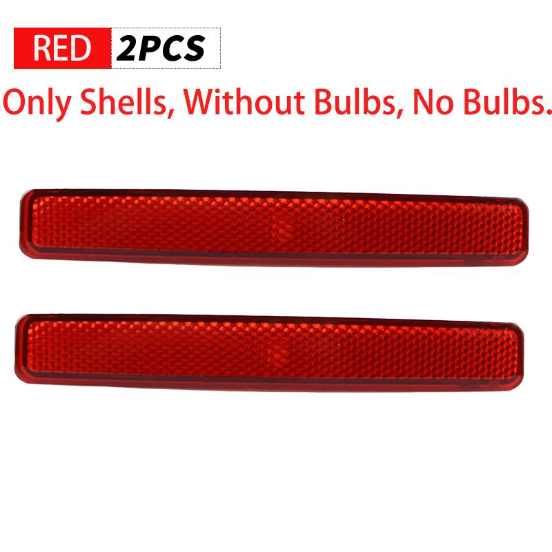 

2PCS Red Lens Only Shell Rear Bumper Brake Lamp Cover No Bulb For VW T5 Transporter/Caravelle/Multivan (pre-facelift) 2003-2011
