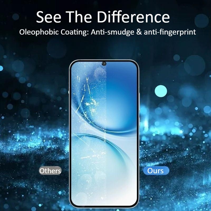 Für Vivo X200FE V60 S30 Pro Mini Klar Mattiert Frostschutzspiegel Gehärtetes Glas Für Vivo x200fe v60 s30 s30pro mini Metallring Kameralinsenfolie