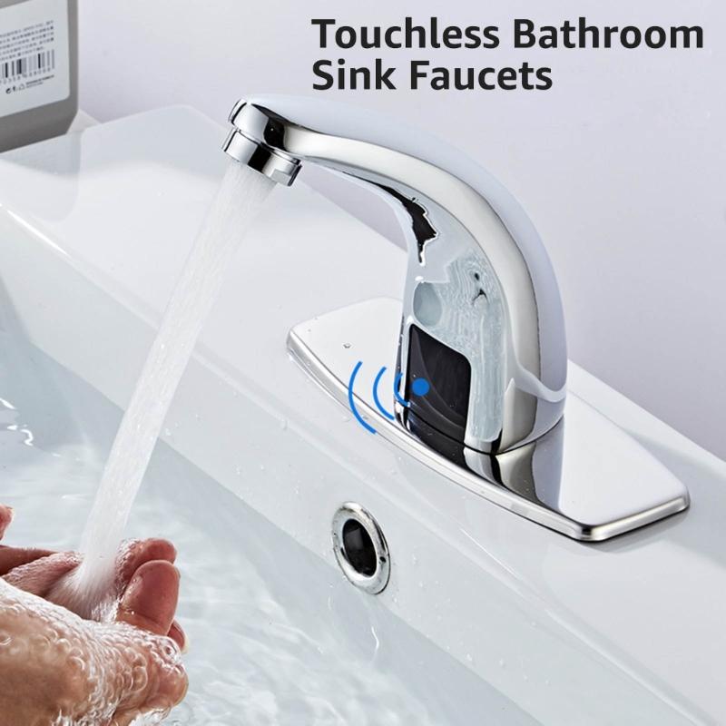 Berührungsloser Sensor Wasserhahn Touchless Badezimmer Waschbecken Automatische Wasserhähne Waschbecken Armaturen Wasserhahn