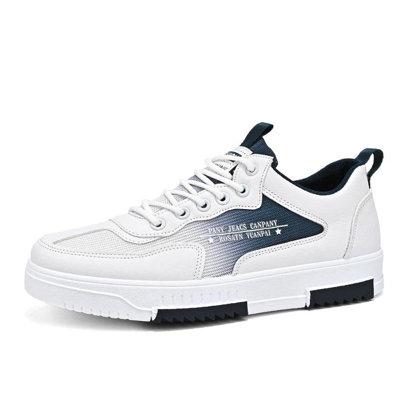

Men s Shoes with A Two-tone Flat Heel Low Top Round Toe Four-season Large-sized Lace-up Sports and Casual, High-quality Sneakers 39