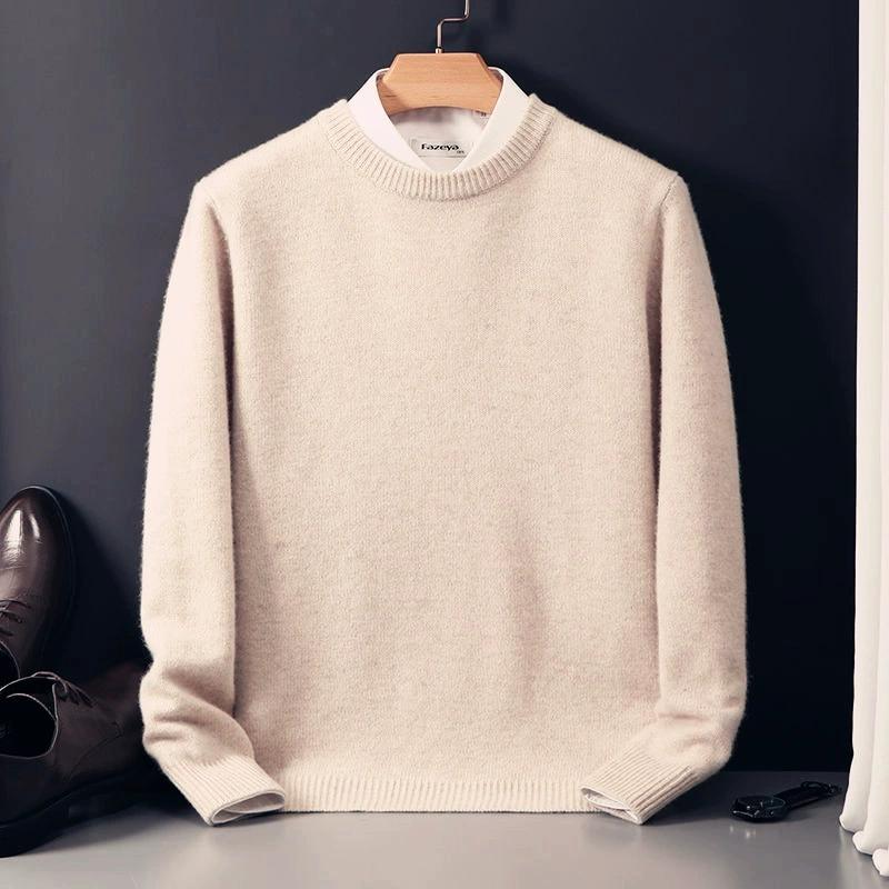 

Autumn and Winter Knitted Sweater Men s Loose Base Top, Korean Version Casual Knitted Sweater Men s Clothes XS світло-синій колір