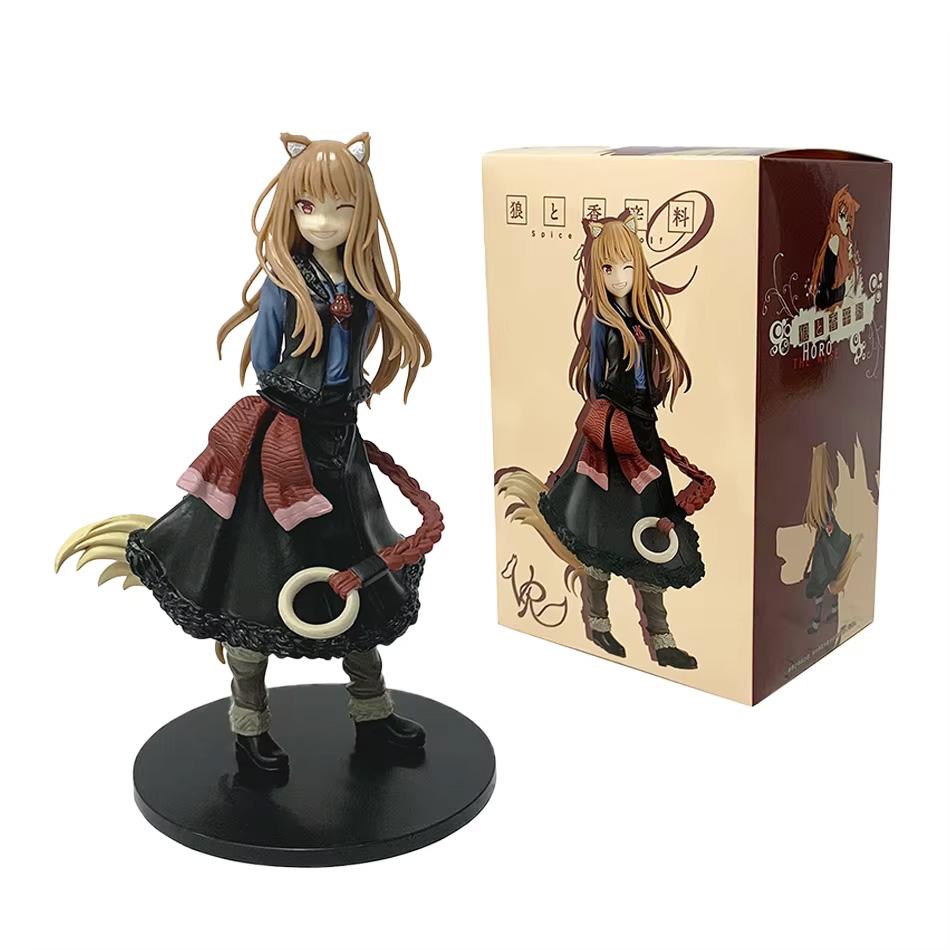 Auf Lager Spice And Wolf Serie 17cm Holo Anime Figur Modell Spielzeug PVC Modell Sammlung Ornament Anime Cartoon Modell Spielzeug Geschenk