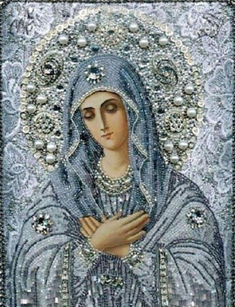 Diamantfarbe 5D Pharao Nonne religiöse Figuren DIY Diamantmalerei