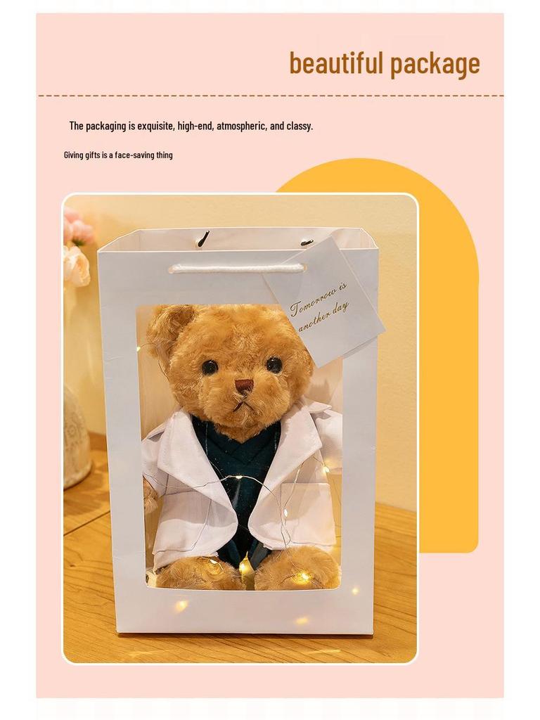 Doctor Nurse Plush Teddy Bear Doll - Cute Gift for Medical Staff & Nurses