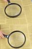 HIRAISM Big Magnifying Large Handheld Magnifying Glass with Cleaning Cloth Glass,