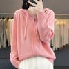 DAFIFY Dámská móda Ležérní podzim Zima Jednobarevné svetry s kapucí s dlouhým rukávem