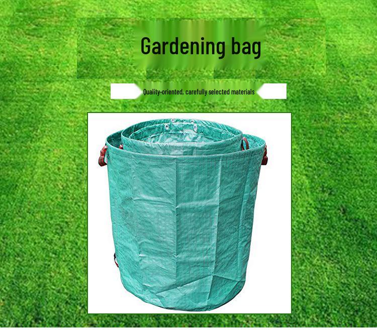 Green Garden Leaf Storage Bag with Lid - Agricultural and Forestry Use