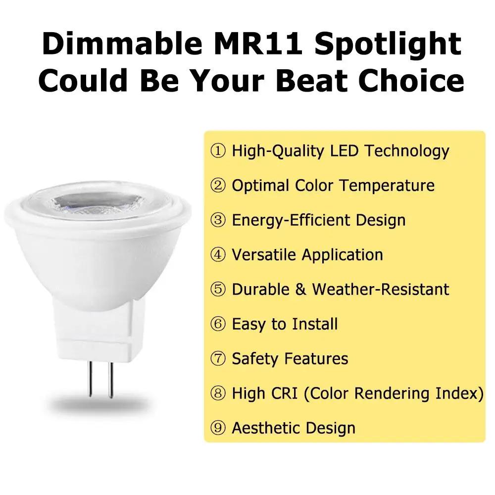 Mr11 Led Downlight Dimmable Light 3w 12v 24v Spotlight 110v 220v Cool White Warm White 3000k 4000k Mini Lighting 230v Lamp Bulbs