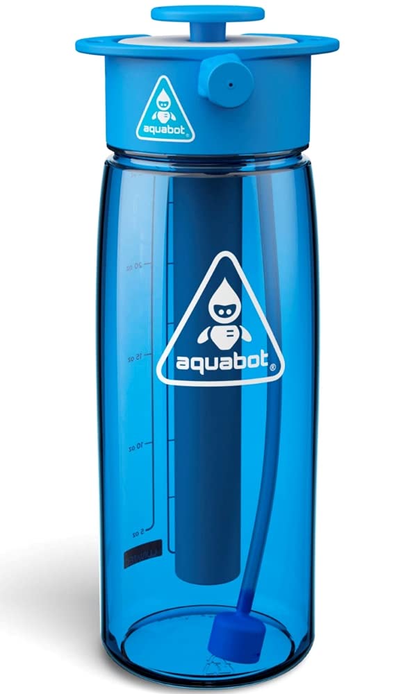 Lunatec Outdoor Camping Mehrzweck-Wasserflasche Aquabot Blau 750ml LTA1051000