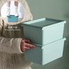 Desktop Plastic Storage Box with Lid Home Makeup Clothes Underwear Sundries Toy Cosmetics Storage Basket Kitchen Food Organizer