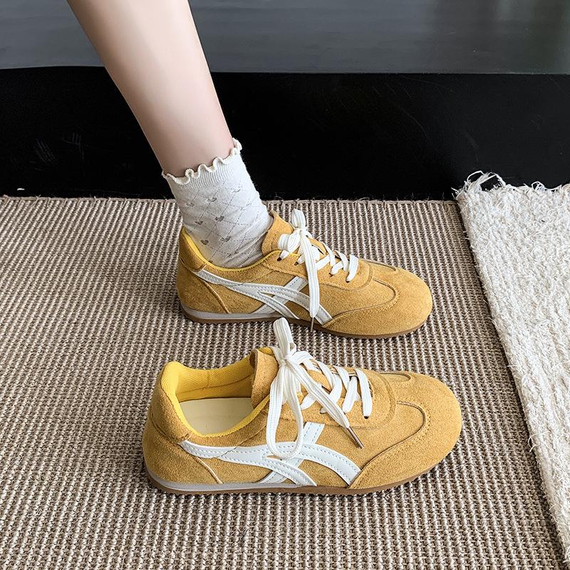 Versatile New 2025 Dexun Shoes Women's Spring and Summer Retro Forrest Gump Shoes Flat-bottomed Small Casual Sports Shoes