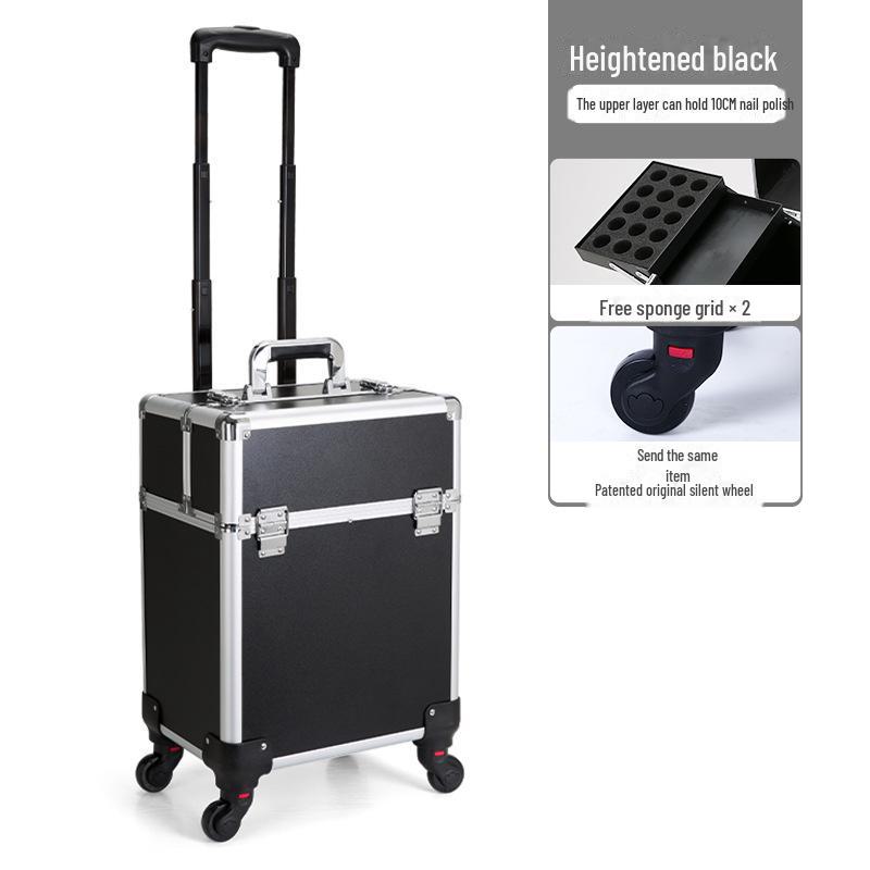 

Профессиональная косметичка на колесиках: Хранение инструментов для нейл-арта, татуировок, парикмахерских и визажистов, доставка одним предметом