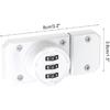 DONGKER Barn Door Lock,3-Digit Password Keyless Gate Latch for Cabinet Drawer Barn Doors Bedroom Bathroom Office