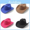 Western Cowboy Hat For Men Women Sun Protection Fedora With Wide Brim For Summer Travel