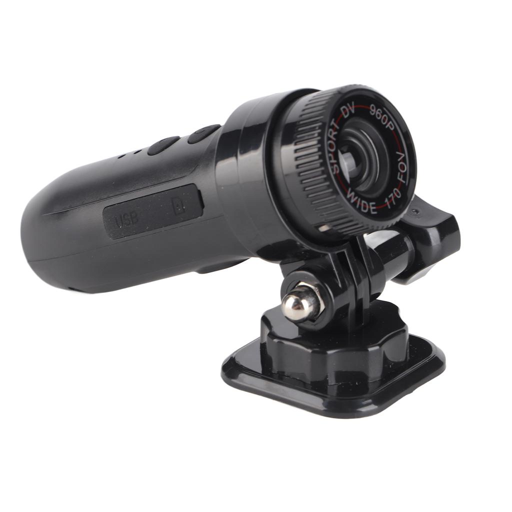 Motorcycle Helmet Camera Bike Video Camera 960p Sports Action Camera 170 Degree Wide Angle Camcorder Waterproof Support