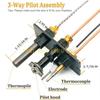 L8RE 10002264 10002265 4021-736 2103-011 Propane Assembly for Fireplaces Stove