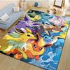 Cute P0kem0n Eevee Fusion Pattern Carpet Home Large Area Rug Bedroom Living Room Sofa Study Non-slip Mats Gift Next Day Shipping