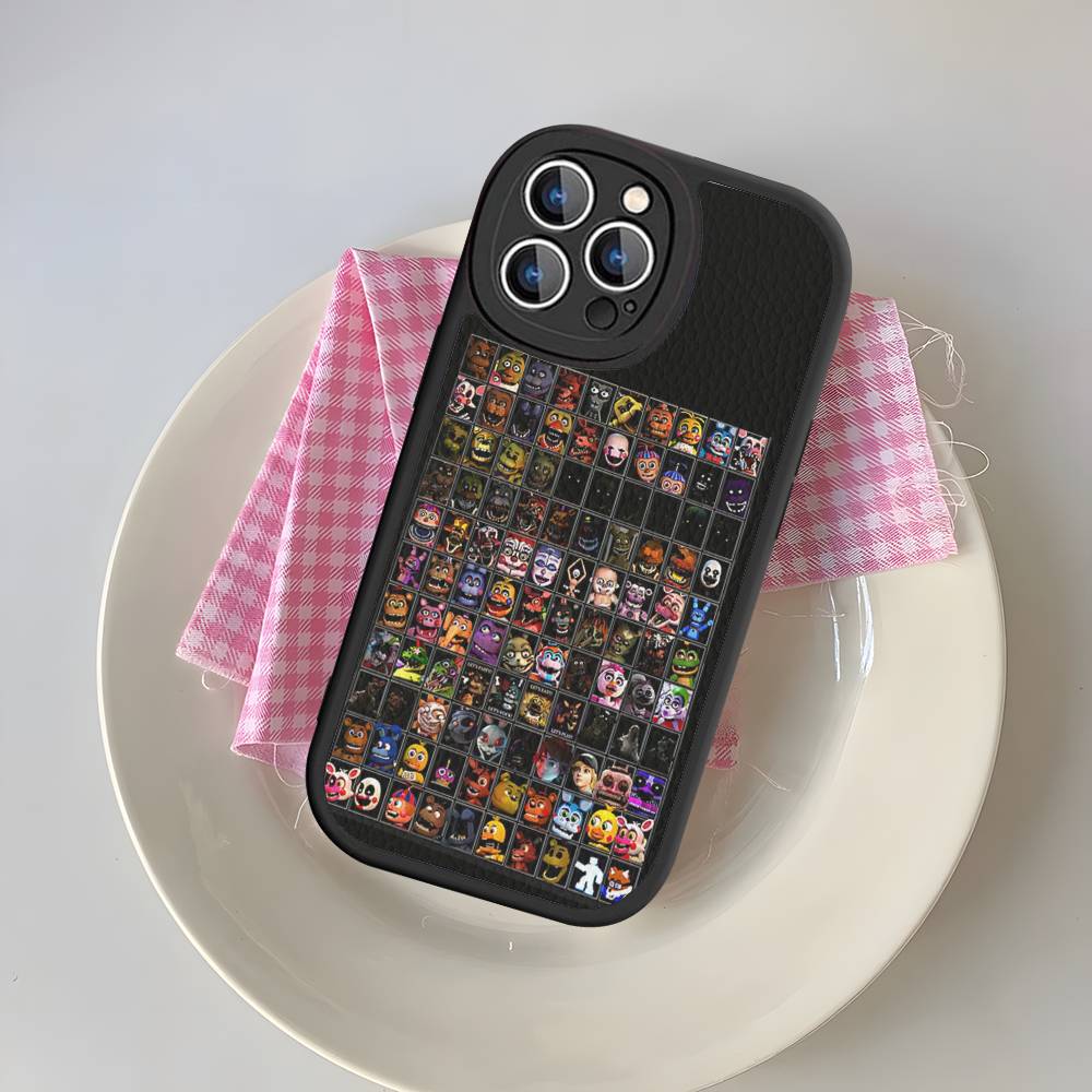 Game F-Five N-Nights At F-FreddyS Phone Case For IPhone 16 15 14 13 12 11 Pro Max Plus Leather Soft Cover