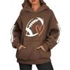 Hettegensere for kvinner Oversized gensere Langermet Uformell genser Hettegenser Topper