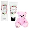 Sears LARA Christie Teddy Bear Plush Gift Set with Venus Rosa Hand Cream, Pink Teddy (lcs91-0001-tdt-01-p)