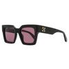 Off White Unisex Square Jackson Sunglasses Oeri13i 1028 Black 50mm 1028