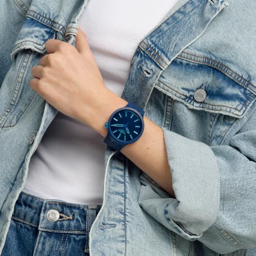 Swatch Indigo Glow SB05N113 Watch, Blue