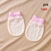 Pure Cotton Baby Anti-Scratch Mittens for Newborns 0-3 Months, All-Season, Thin Style for Spring & Autumn