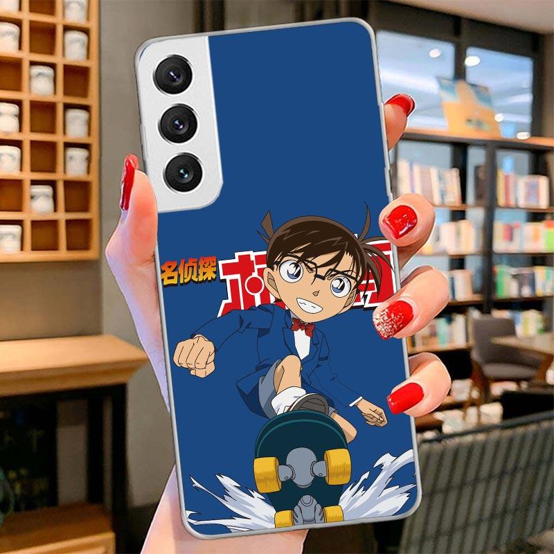 Anime Conan Cover Phone Case For Samsung Galaxy S26 S25 Edge S24 Ultra S23 S22 Plus S21 S20 FE Soft Fundas Shell Galaxy S25 S24