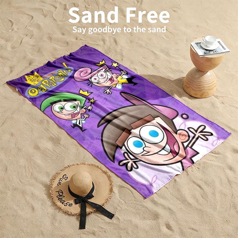 Fairy Oddparents Beach Towels Also Serve As Bath Towels Summer Essential a Musthave for the Outdoors the Beach and the Pool