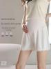 High Waist Maternity Safety Pants - Ice Silk, Loose, Plus Size, Anti-Exposure, Summer Fashion