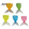 Stress Relief Hand Toy Transparent Fish Tail Squeeze Glitter Simulated Fishtail Anxiety Sensory Slow Rising Ball Decompression Gadgets Relaxation Desk