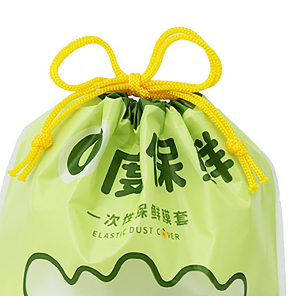 100 Pcs Fresh Keeping Bags Food Covers Elastic Food Storage Covers Plastic Sealing Elastic Stretch Adjustable Bowl Lid